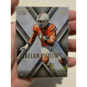 Wild Card Matte Insert /185 Miami Hurricanes Dolphins Jaelan Phillips
